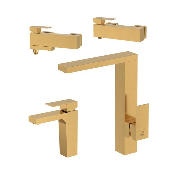 ست 4 تکه شیرآلات کاویان مدل نوژا طلامات